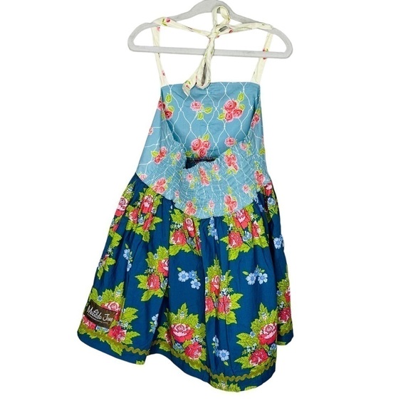 Matilda Jane Lark Lakes Ellie‎ Apron Halter Tie Top Girls Size 8 - Picture 3 of 6